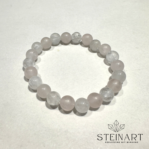 Bergkristall & Rosenquarz - Liebe/Herzöffnend