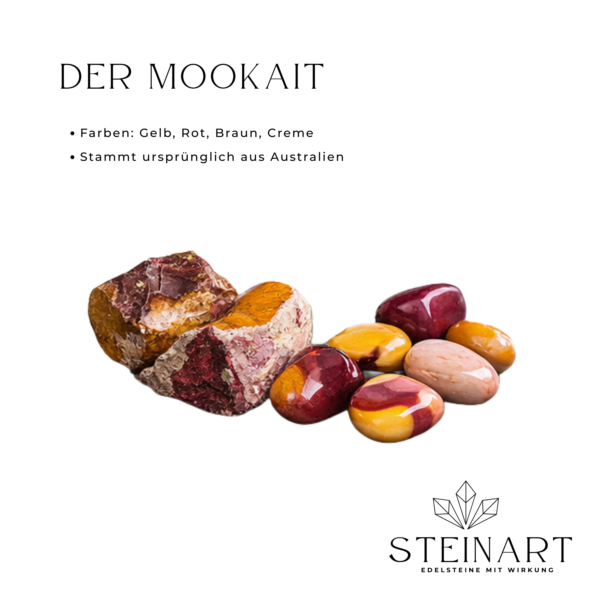 Mookait, Tigerauge & Dalmatinerjapsis - Transformation & Wandlung