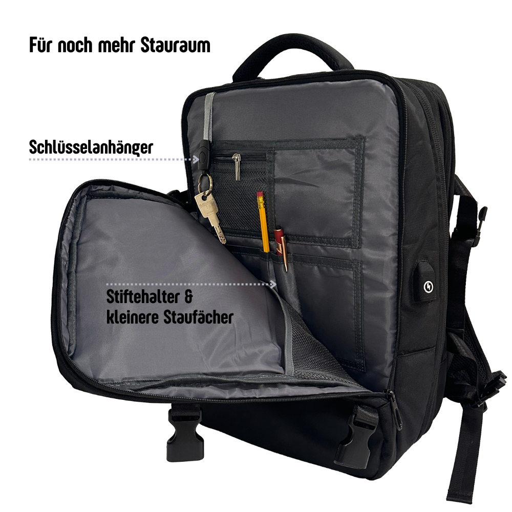 kofferBAG - Der 180° aufklappbare Rucksack